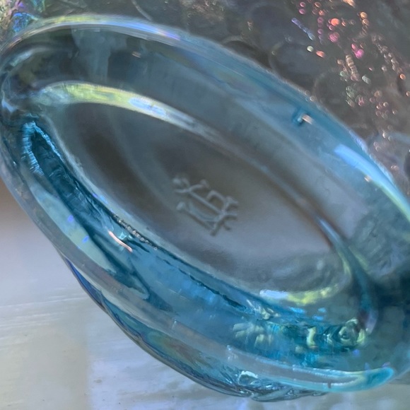 Vintage Light Blue Teal Aqua Glass Swan - Picture 5 of 7